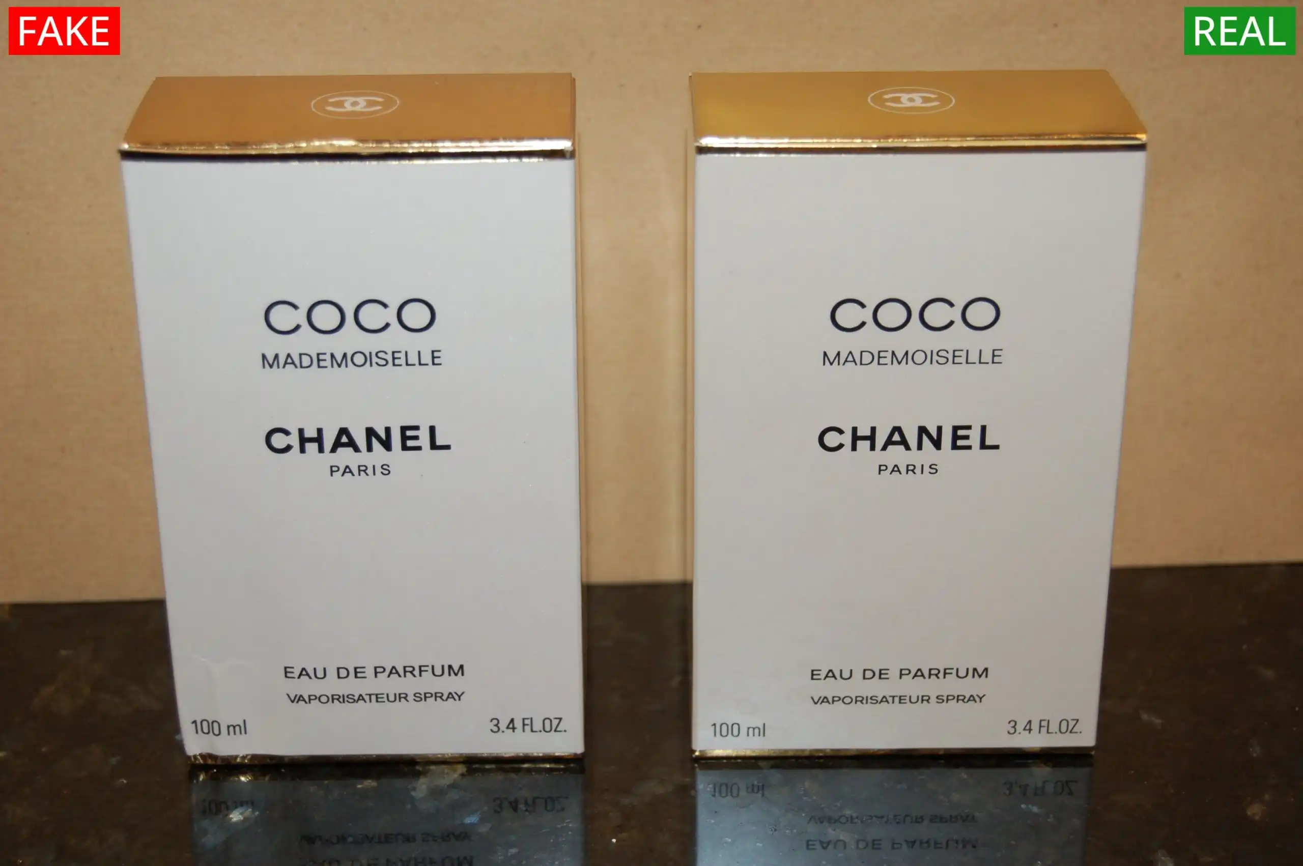 Cách phát hiện Chanel Coco Mademoiselle Fake bằng bao bì