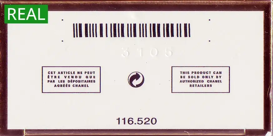 Cách phát hiện Chanel Coco Mademoiselle Fake bằng Phần đáy