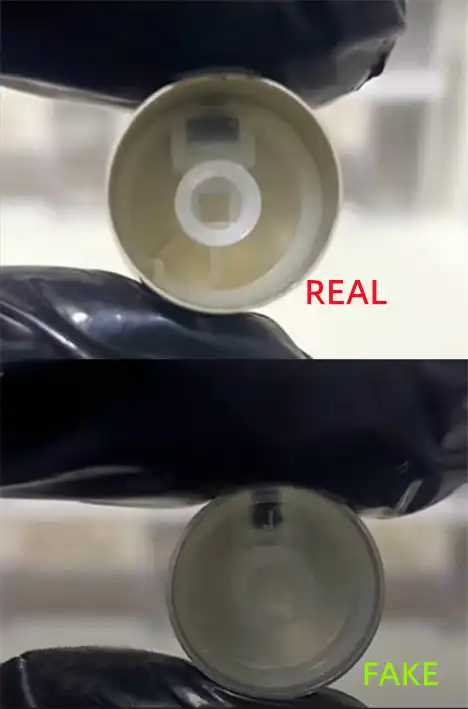 Cách Phân Biệt Nước Hoa Giò Trắng EDT Thật Giả bằng Bên trong nắp xịt (Inside the spray cap)
