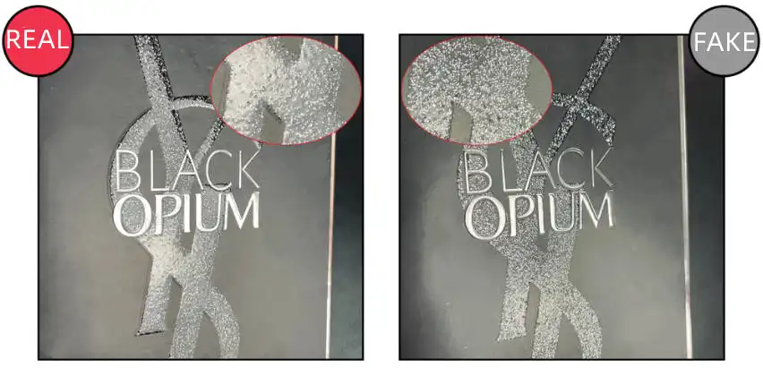 Cách phân biệt YSL Black Opium thật và giả 2025 bằng Logo trên hộp bao bì
