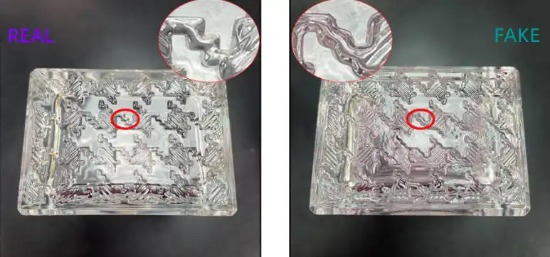 Cách phân biệt Miss Dior Blooming Bouquet thật và giả 2025 bằng Hoa văn dưới đáy chai