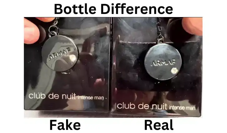 Cách phân biệt Club de Nuit Intense Man thật giả bằng Phần thân chai