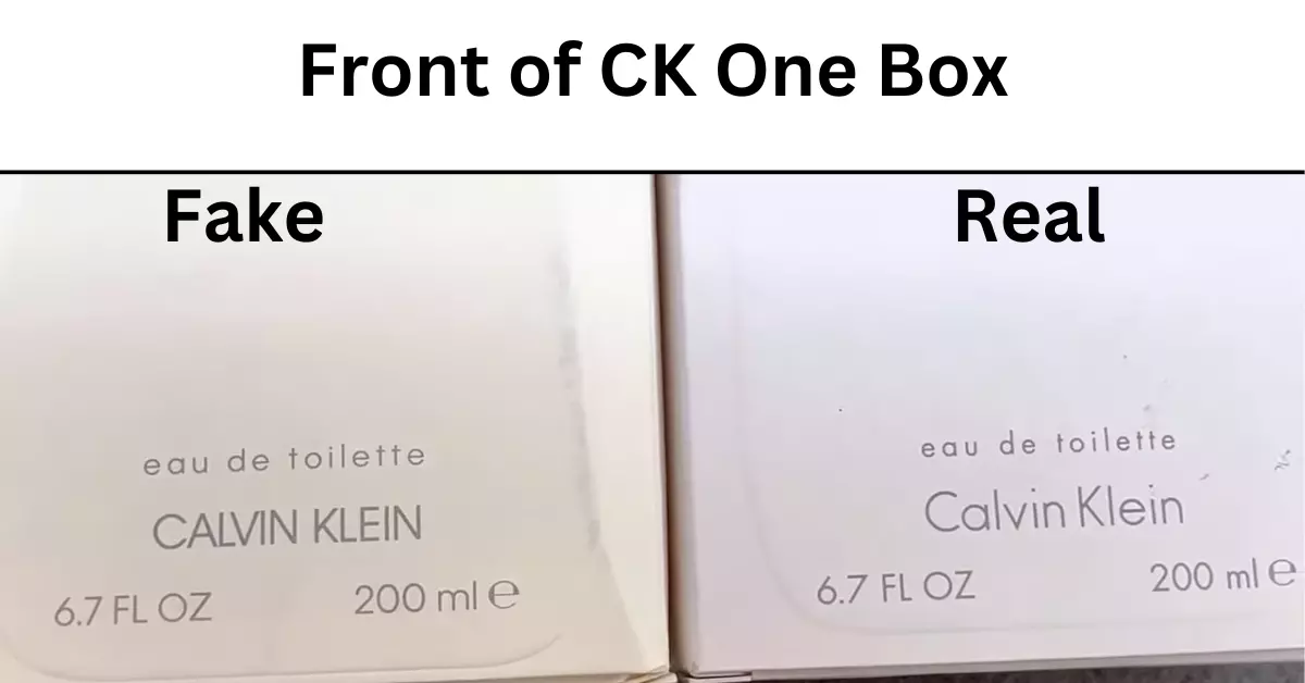 Quan Sát Văn Bản Trên Hộp Calvin Klein CK One