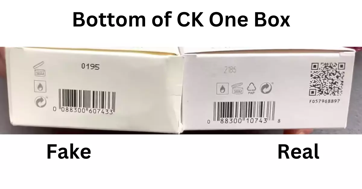 Quan Sát Văn Bản Trên Hộp Calvin Klein CK One