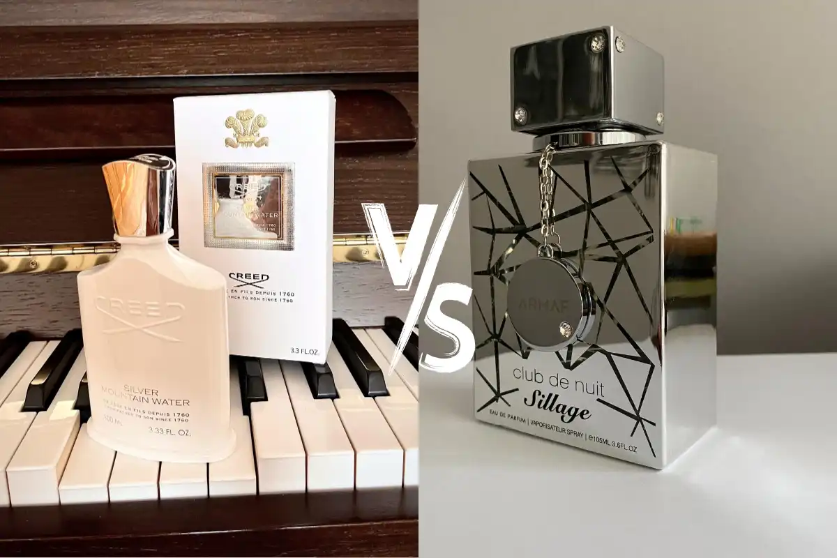 So Sánh Nước Hoa Creed Silver Mountain Water Với Bản Dupe Armaf Club de Nuit Sillage