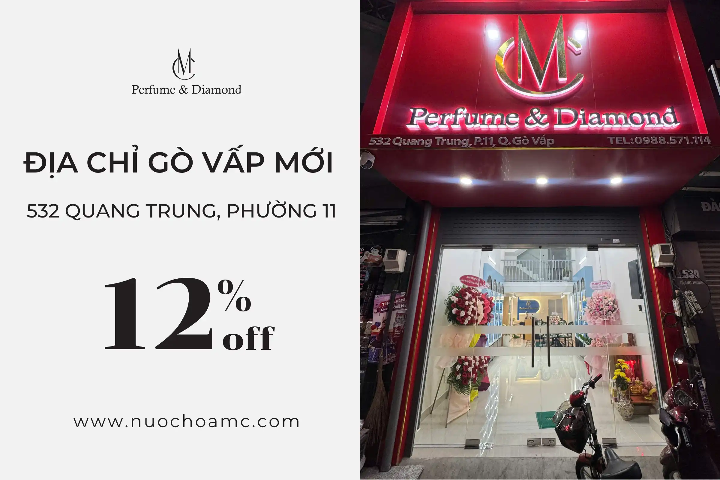 Chuyển Nhà Mới Cửa Hàng Nước Hoa Gò Vấp - Giảm Sốc 12%!