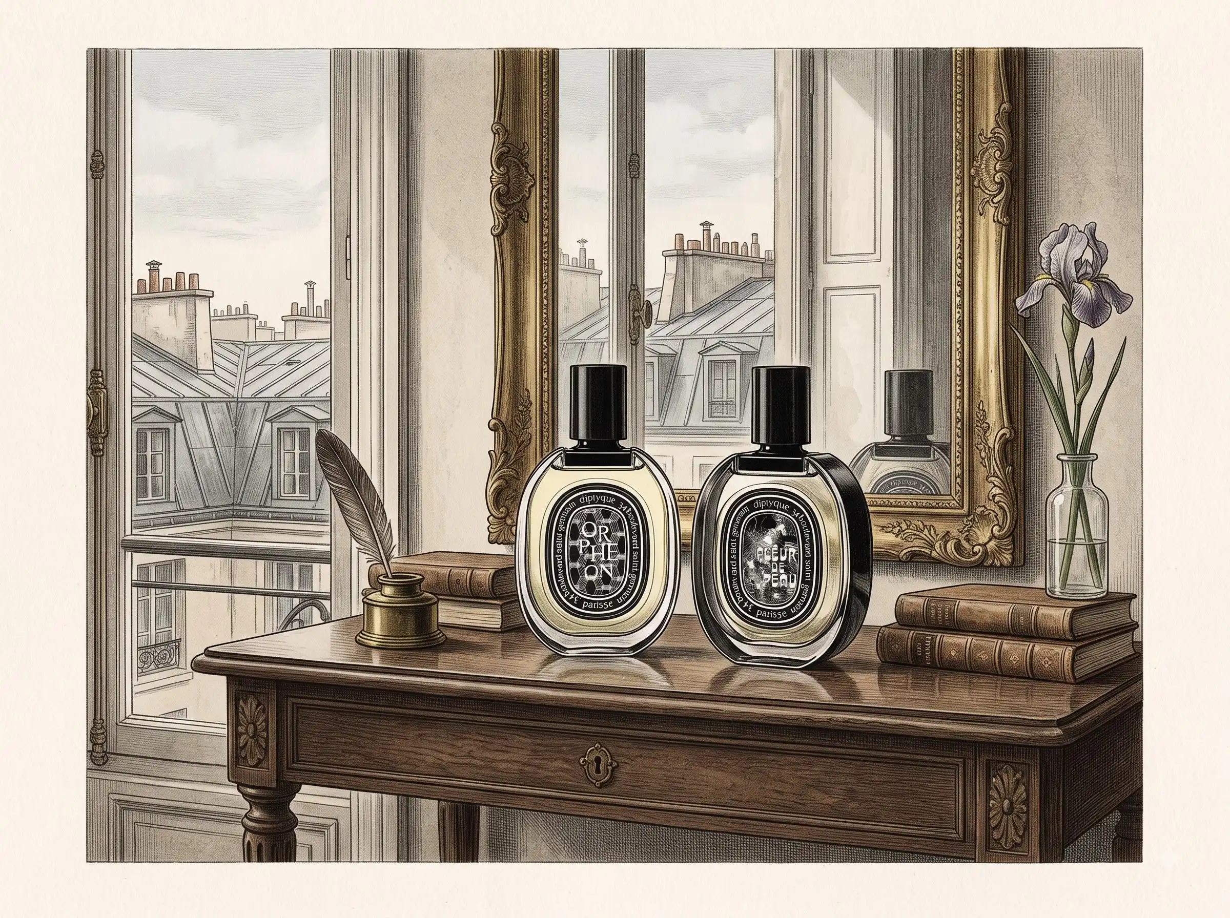 So Sánh 2 Chai Nước Hoa Đỉnh Cao Của Diptyque: Orphéon vs. Fleur de Peau