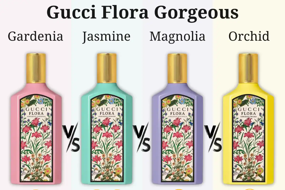 So Sánh 4 Chai Nước Hoa Gucci Flora Gorgeous Gardenia vs. Jasmine vs. Magnolia vs. Orchid