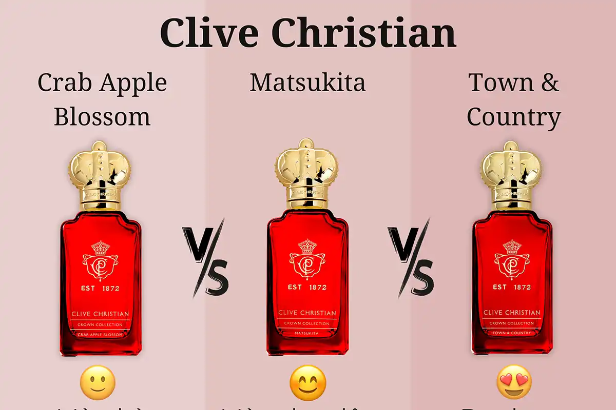 So Sánh Crab Apple Blossom vs. Matsukita vs. Town & Country