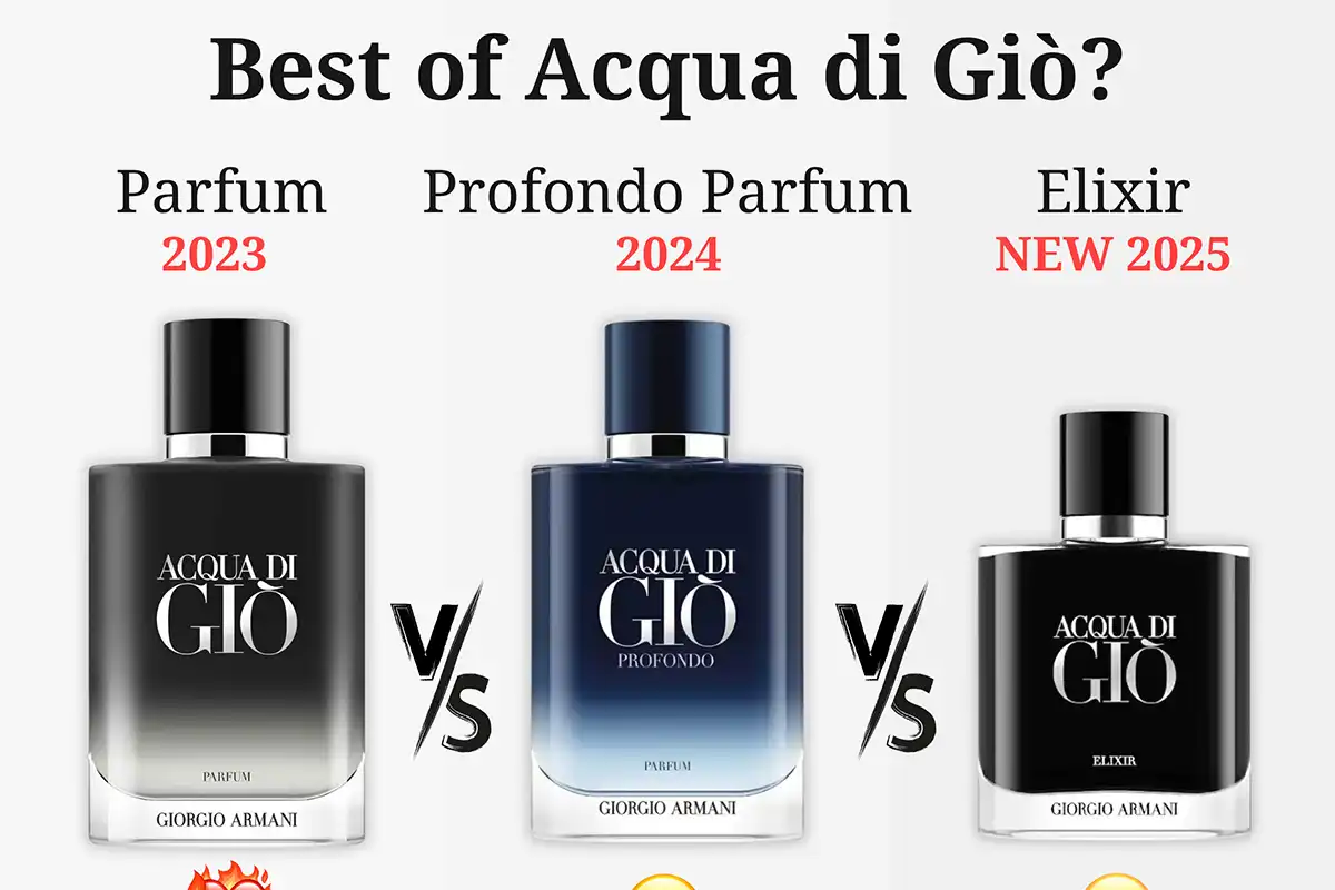 So Sánh Giorgio Armani Acqua Di Gio Parfum, Elixir Và Profondo Parfum