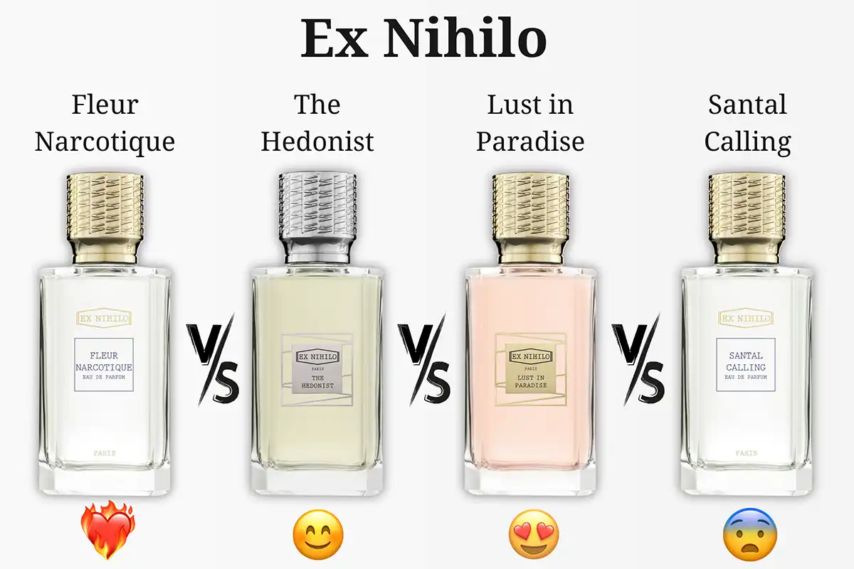 Ex Nihilo Fleur Narcotique vs. The Hedonist vs. Lust in Paradise vs. Santal Calling