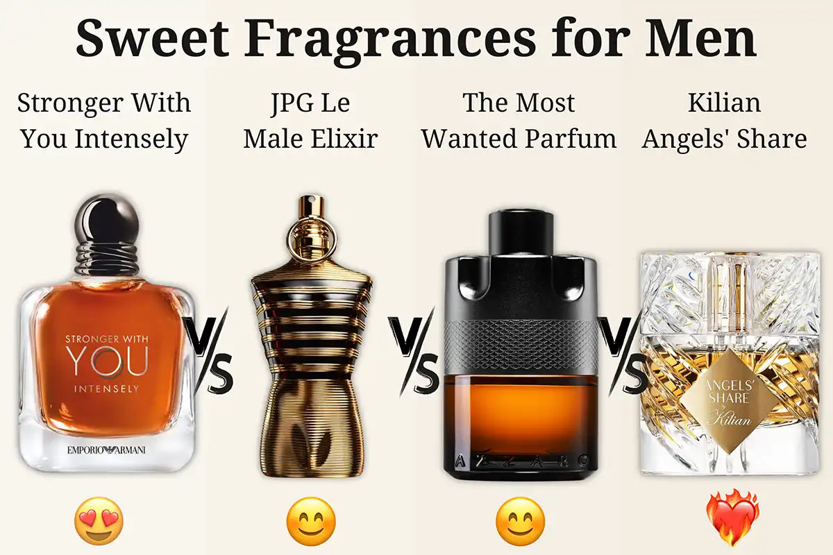 Stronger With You Intensely vs. Le Male Elixir vs. The Most Wanted Parfum vs. Angels’ Share