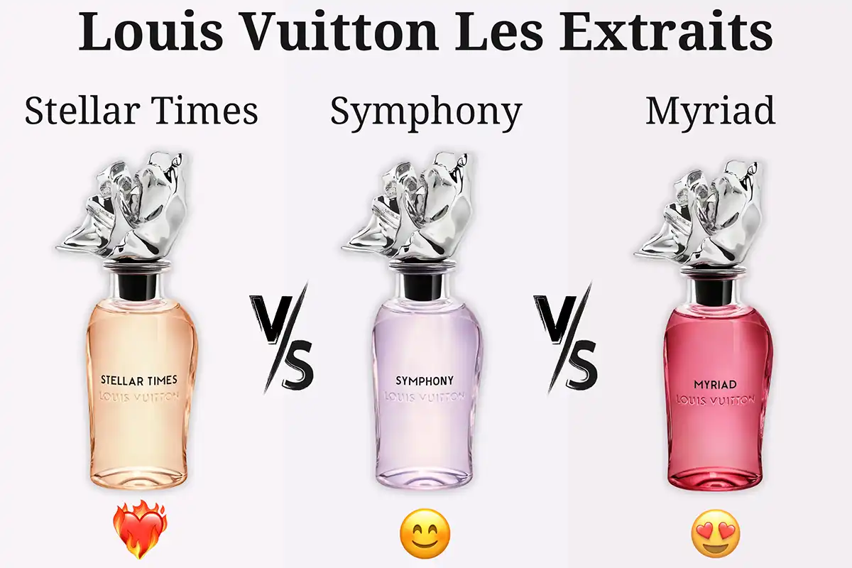 Louis Vuitton Stellar Times vs. Symphony vs. Myriad