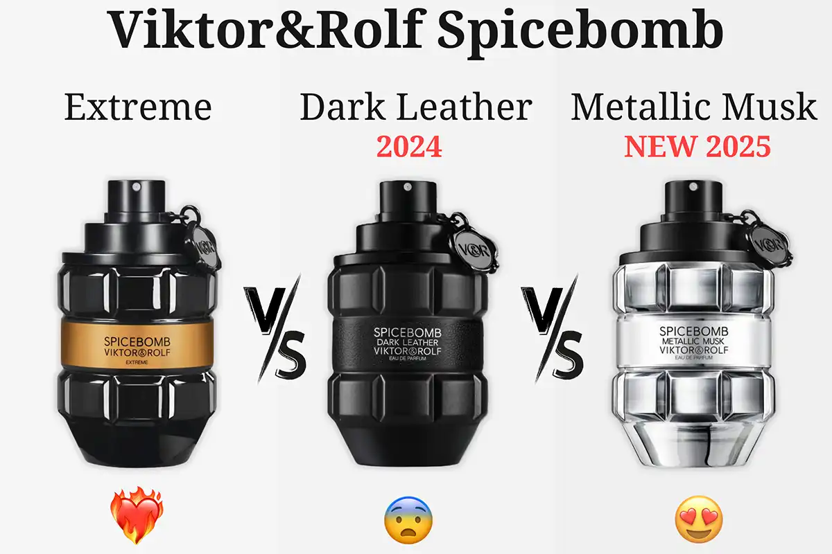 Spicebomb Extreme Vs. Dark Leather Vs. Metallic Musk