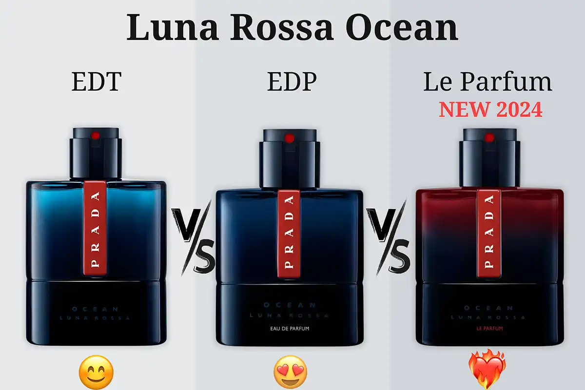 Luna Rossa Ocean - EDT vs. EDP vs. Le Parfum