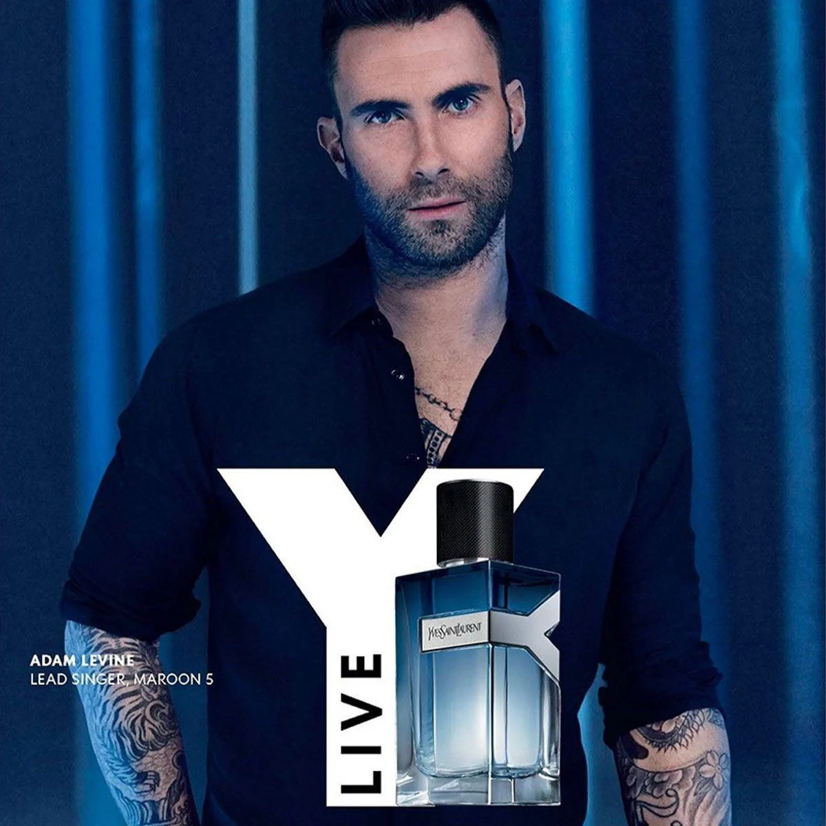 Adam levine campaign with Yves Saint Laurent Y