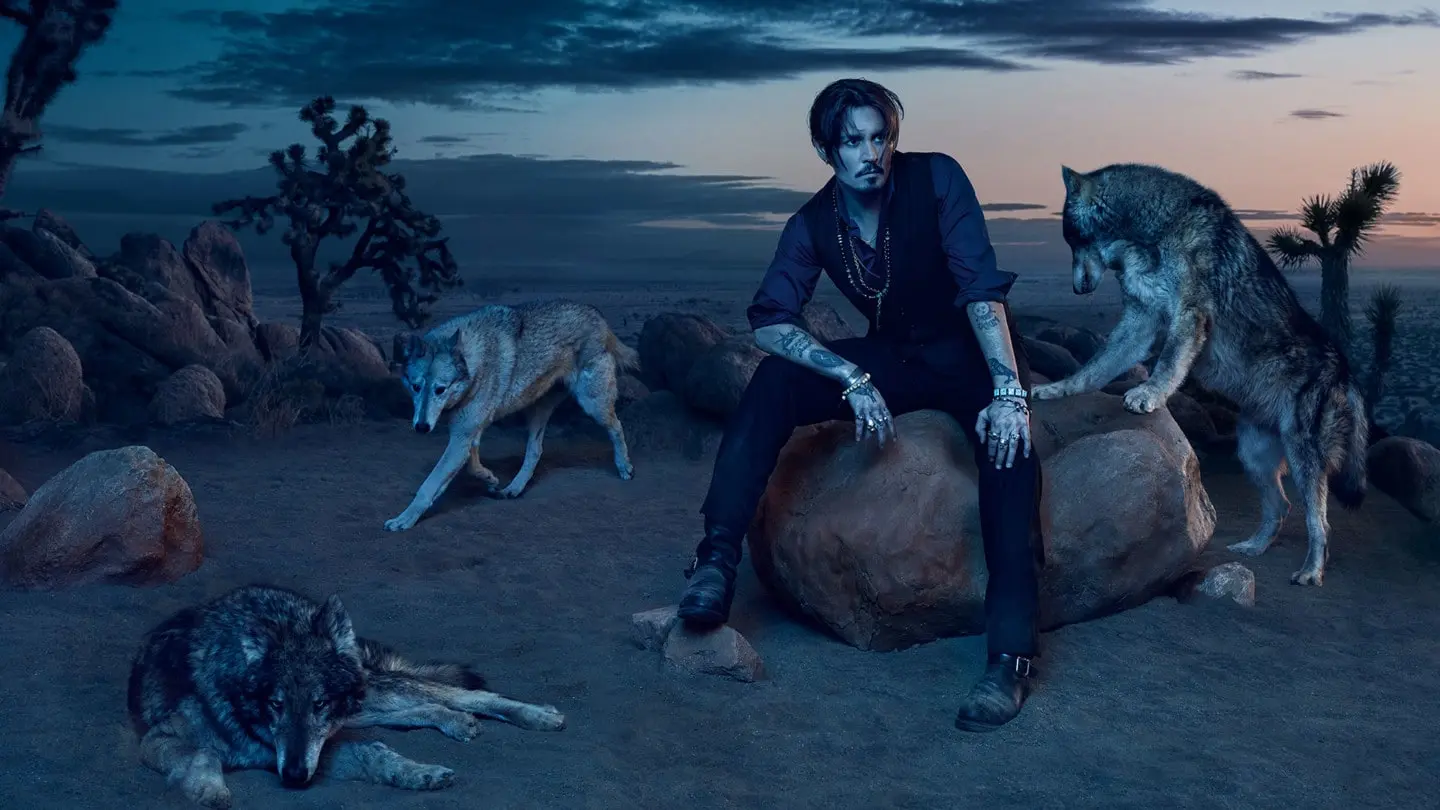 Johnny Depp campaign with dior sauvage