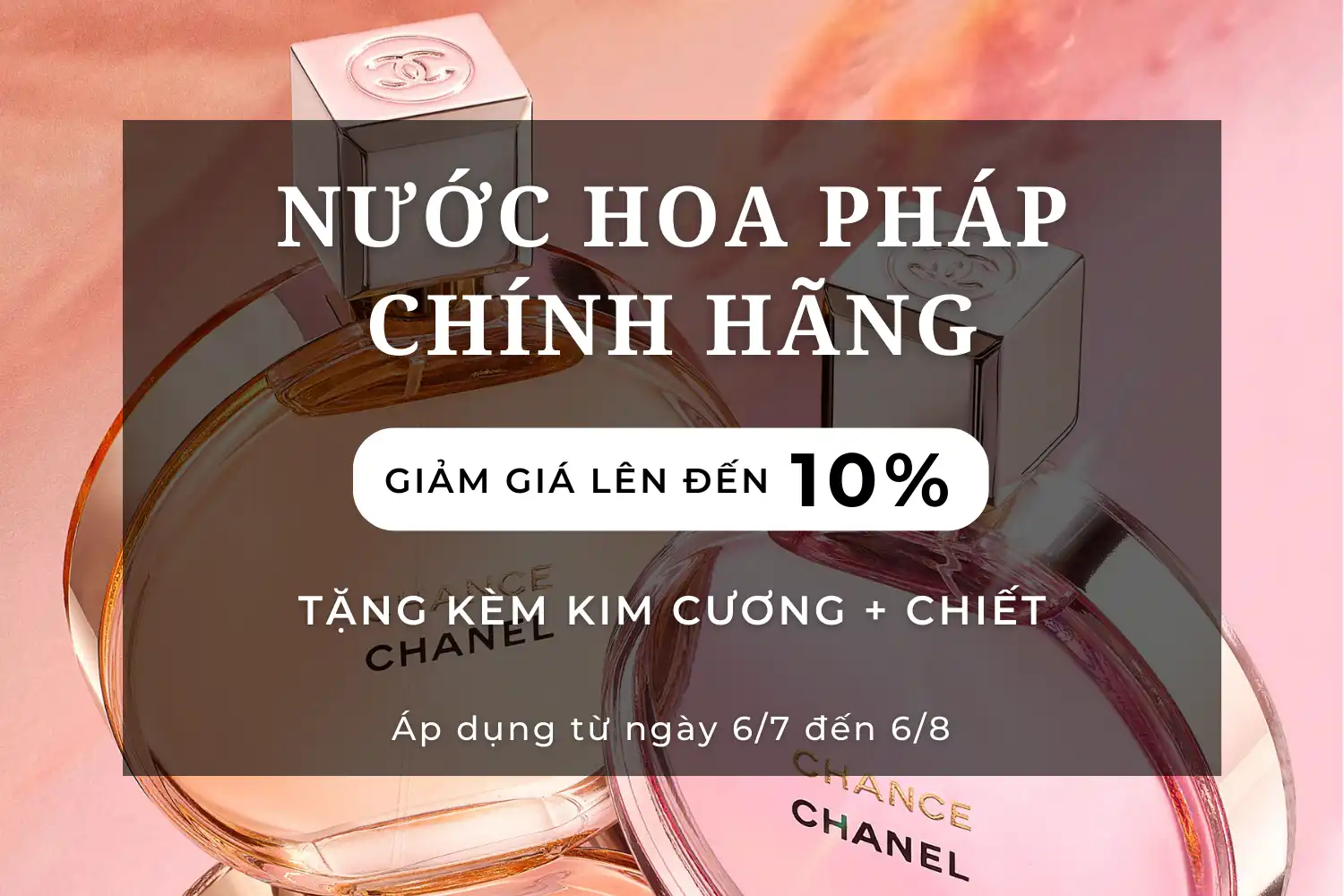 Giảm Giá Lên Đến 10% Cho Toàn Bộ Nước Hoa Pháp Chính Hãng Tại MC Perfume