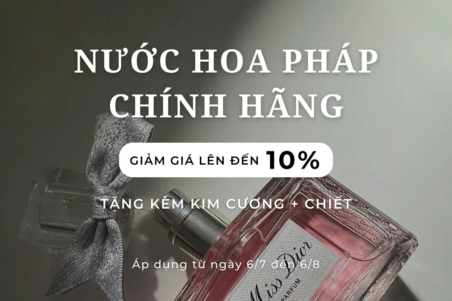 Giảm Giá Lên Đến 10% Cho Toàn Bộ Sản Phẩm Tại MC Perfume