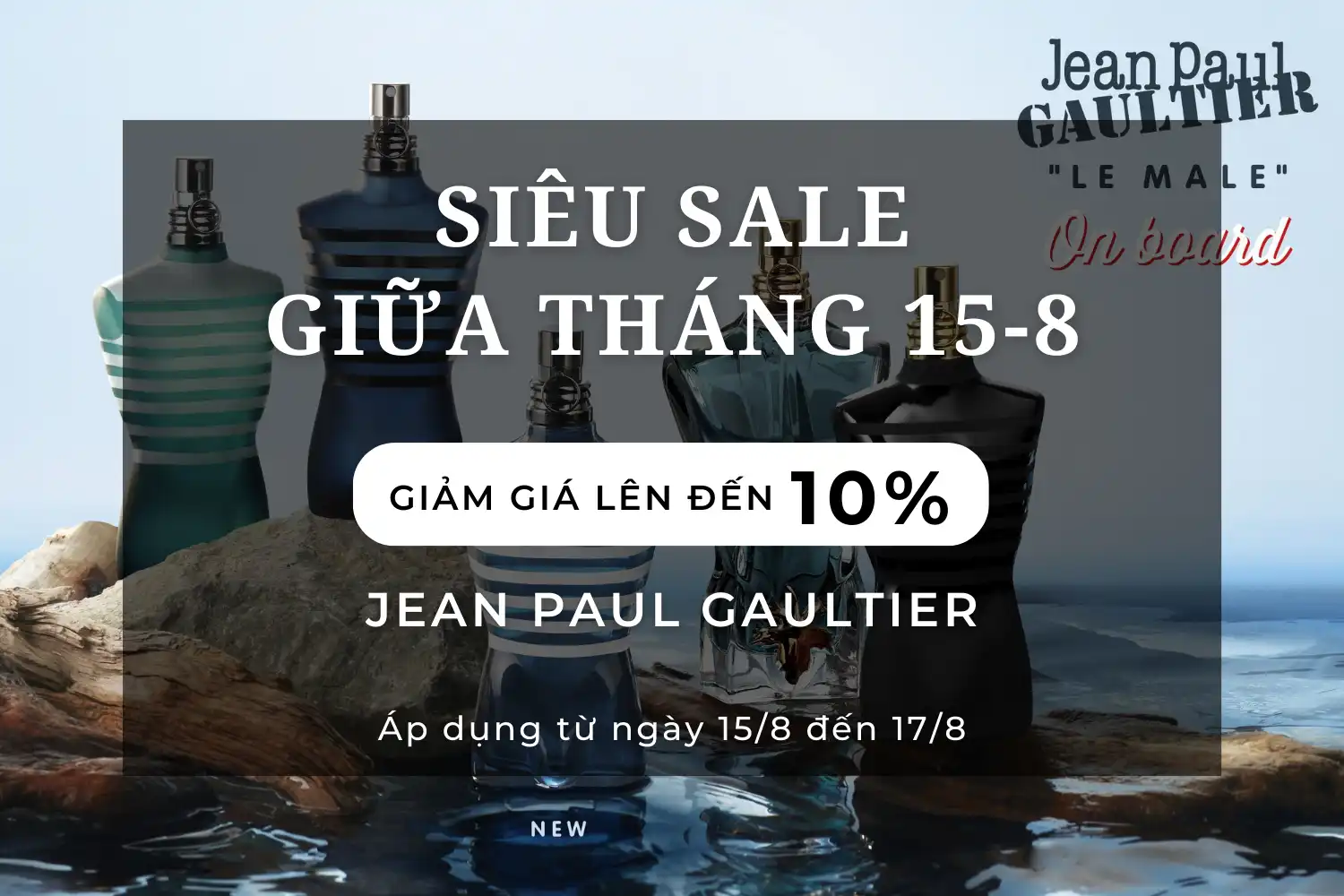 Siêu Sale Giữa Tháng 15-8! Giảm Giá Lên Đến 10% Toàn Bộ Nước Hoa Jean Paul Gaultier Chính Hãng Tại MC Perfume