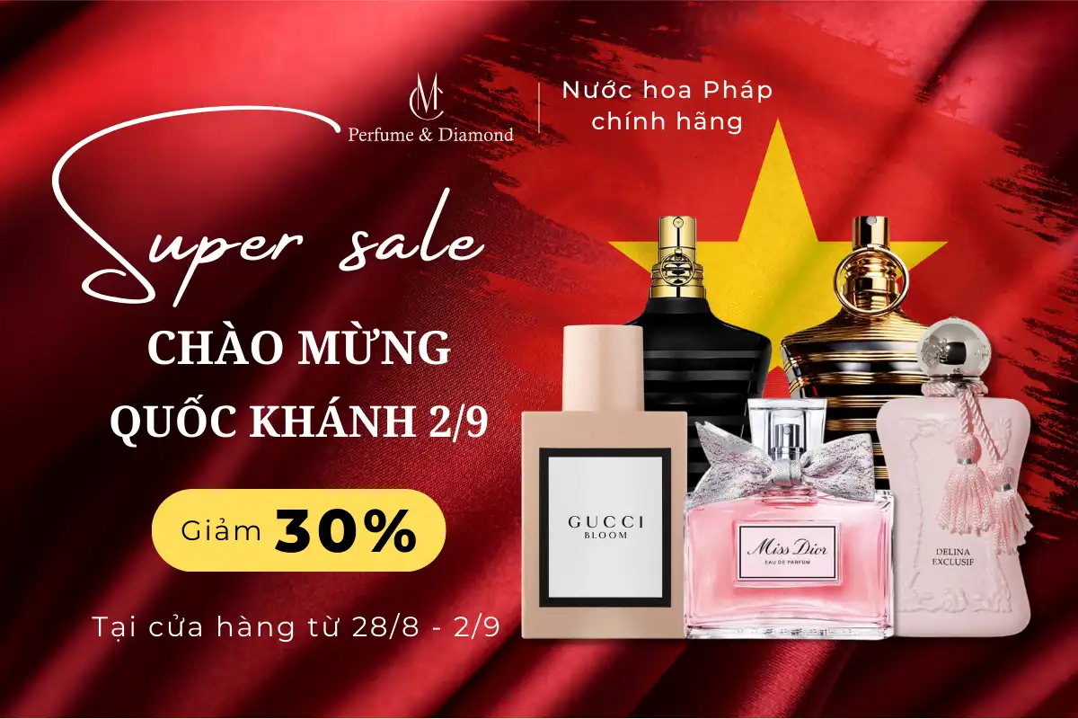 Tưng Bừng Mừng Quốc Khánh 2/9: MC Perfume Giảm Giá Sốc 30% Toàn Bộ Nước Hoa Pháp Chính Hãng!