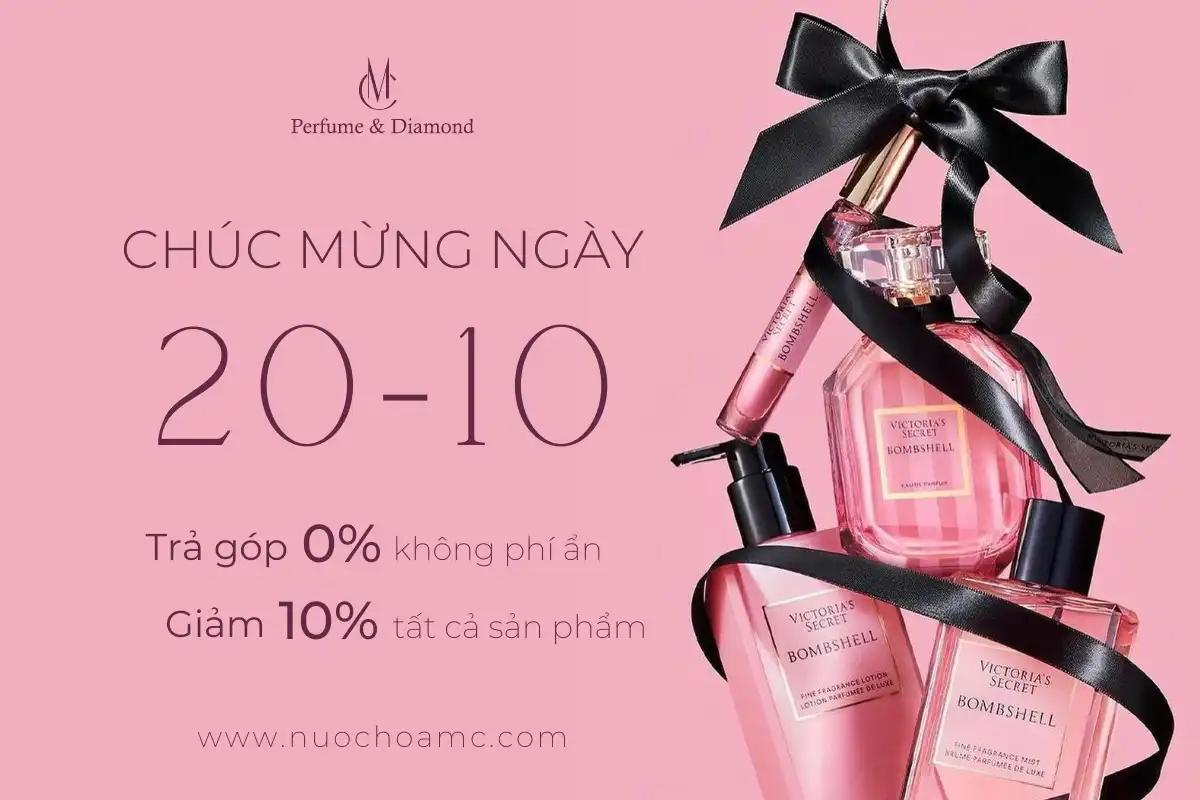 MC Perfume & Diamond Tri Ân Phái Đẹp Nhân Dịp 20/10: Giảm Giá Sốc 10% Toàn Bộ Sản Phẩm!