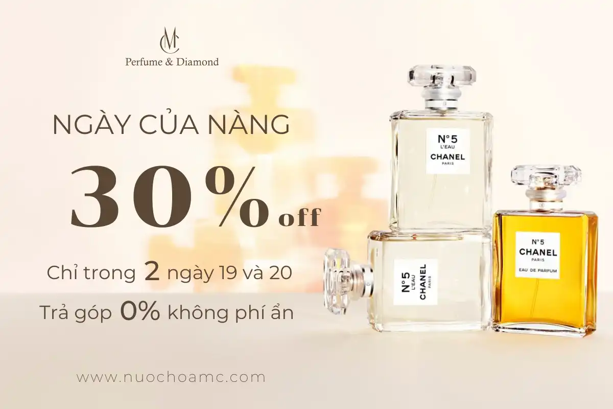 MC Perfume Sale 30% Toàn Bộ Nước Hoa Nhân Ngày 20/10!