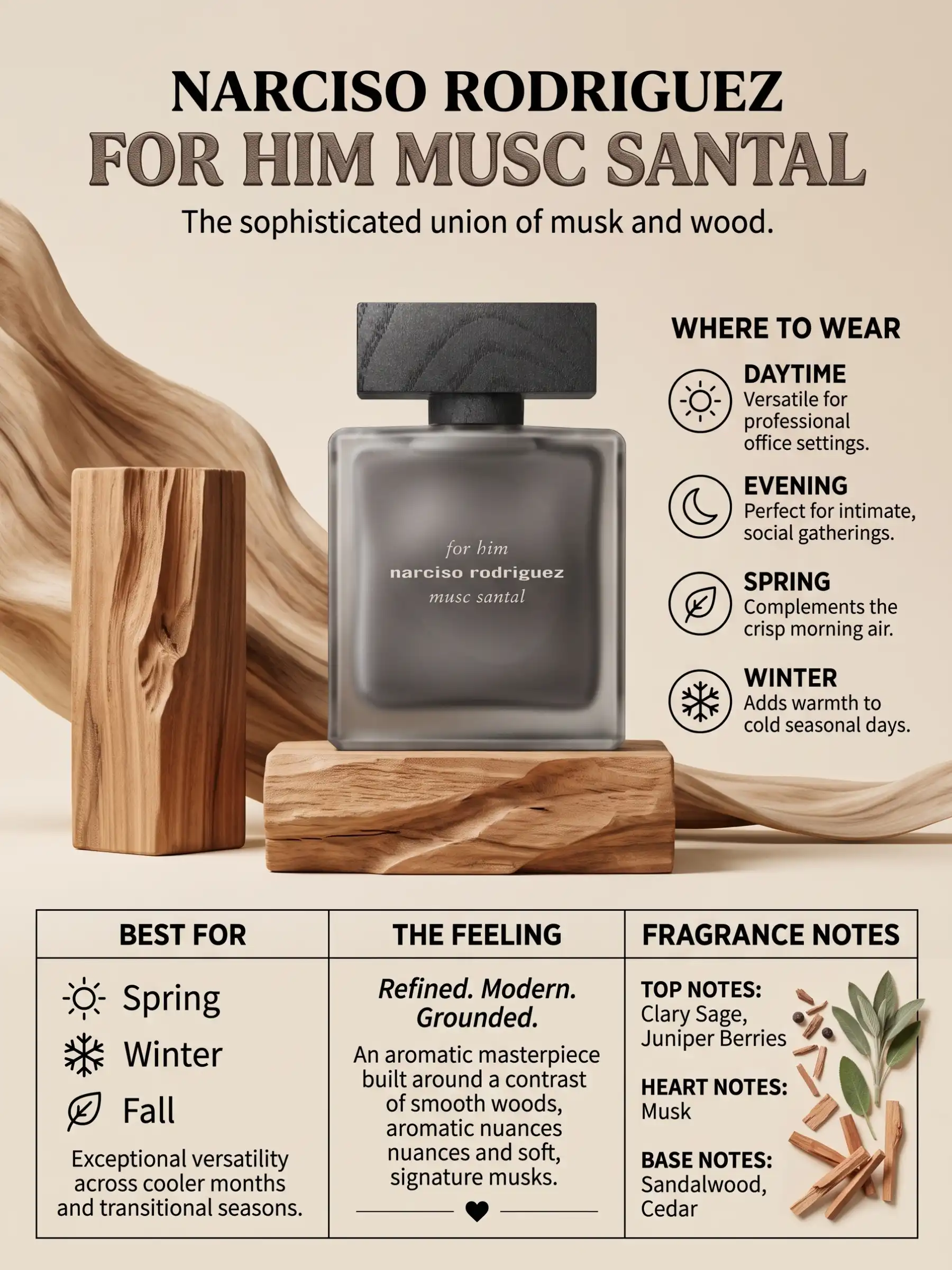 Hình 7 - Narciso Rodriguez For Him Musc Santal (2026) EDP Intense 100ml