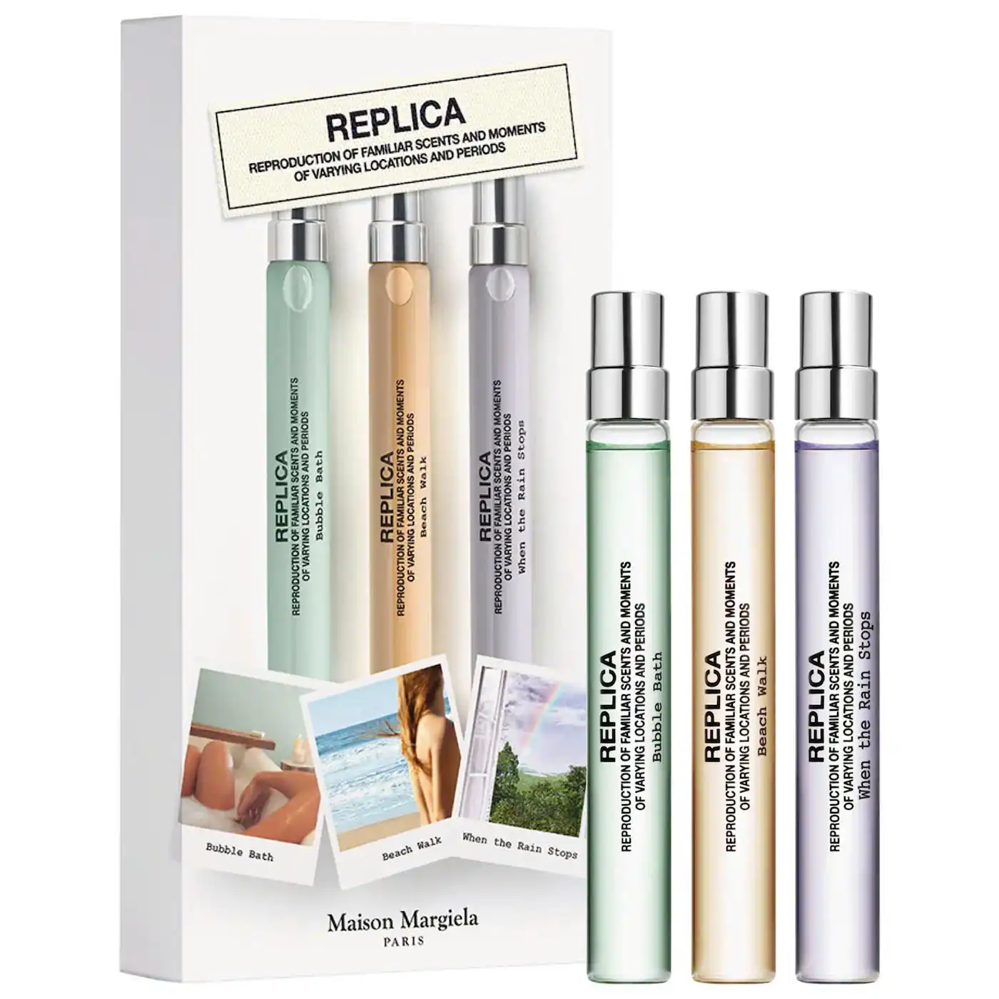 Set Nước Hoa Maison Margiela Replica Bubble Bath, Beach Walk, When the Rain Stops