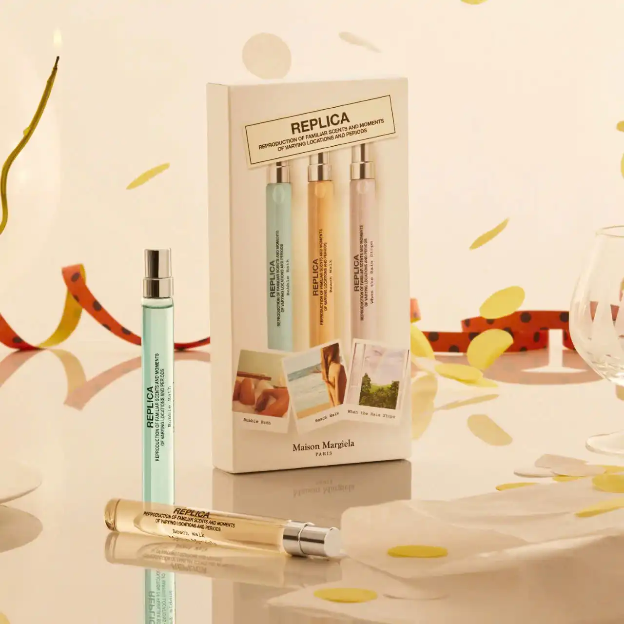Hình 5 - Set Nước Hoa Maison Margiela Replica Bubble Bath, Beach Walk, When the Rain Stops 10ml x 3
