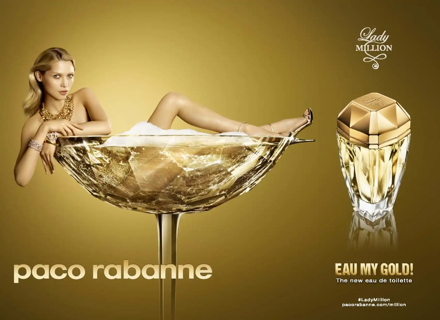 Hình 2 - Paco Rabanne Lady Million Eau My Gold EDT 80ml