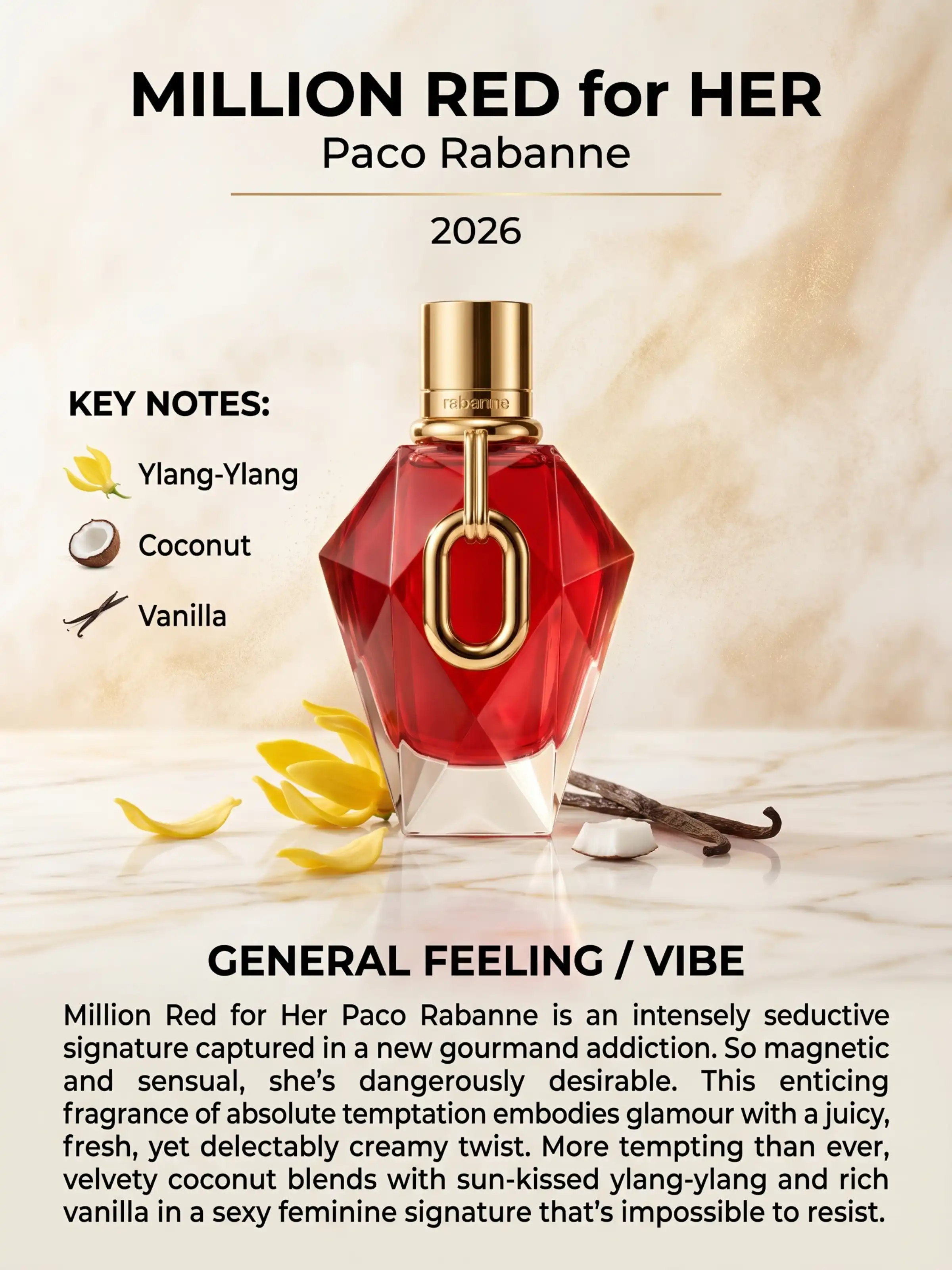 Hình 2 - Paco Rabanne Million Red for Her (2026) Parfum 90ml
