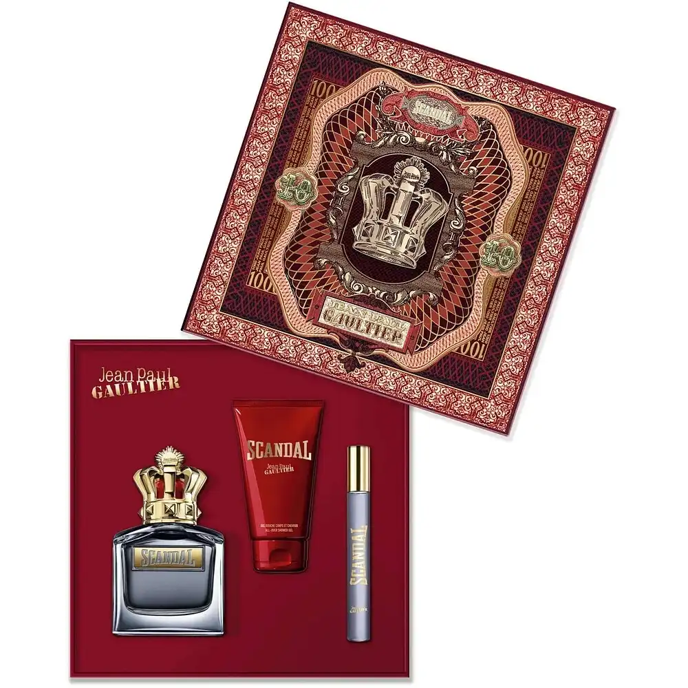 Hình 2 - Set Nước Hoa Jean Paul Gaultier Scandal EDT 100ml + 10ml + 75ml Shower Gel