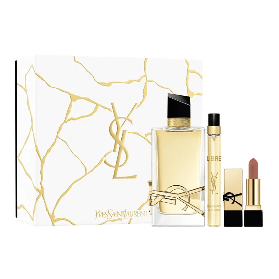 Hình 1 - Set Nước Hoa YSL Libre 90ML + 10ML + Son Nu Muse