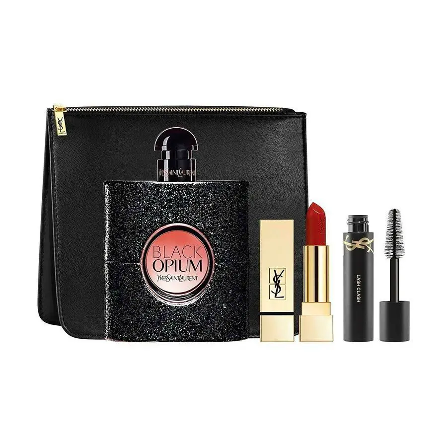 Hình 1 - Set Nước Hoa YSL Black Opium 90ml + Mascara + Son Môi