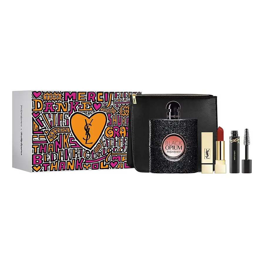 Hình 2 - Set Nước Hoa YSL Black Opium 90ml + Mascara + Son Môi