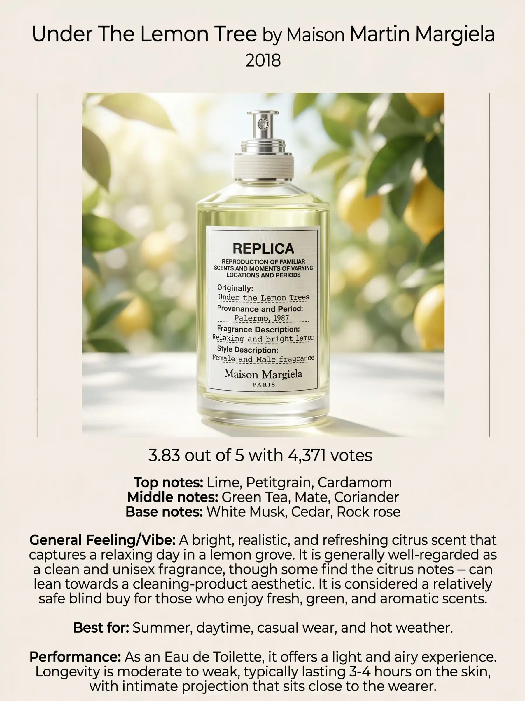 Hình 8 - Maison Margiela Replica Under the Lemon Trees EDT 100ml