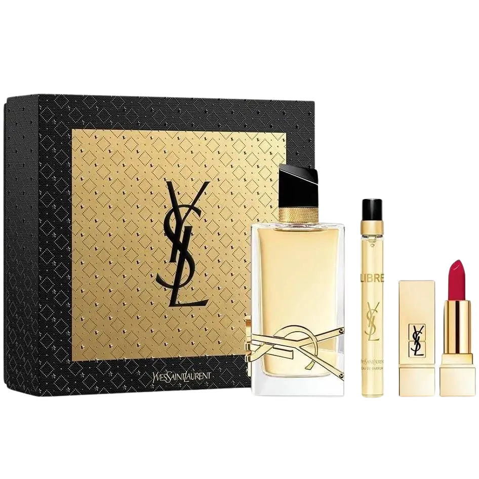 Hình 1 - Set Nước Hoa YSL Libre 90ml + 10ml + Son YSL 21